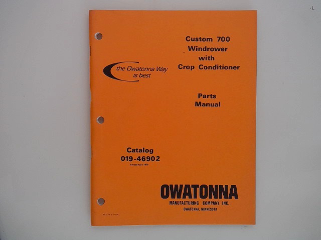 019-46902 Parts Manual for GEHL MANITOU
