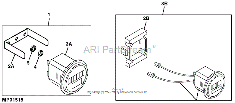 VGA10142 Gage/no Clip for JOHN DEERE