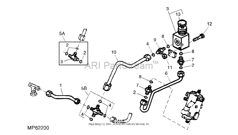 AMT947 Oil Line for JOHN DEERE