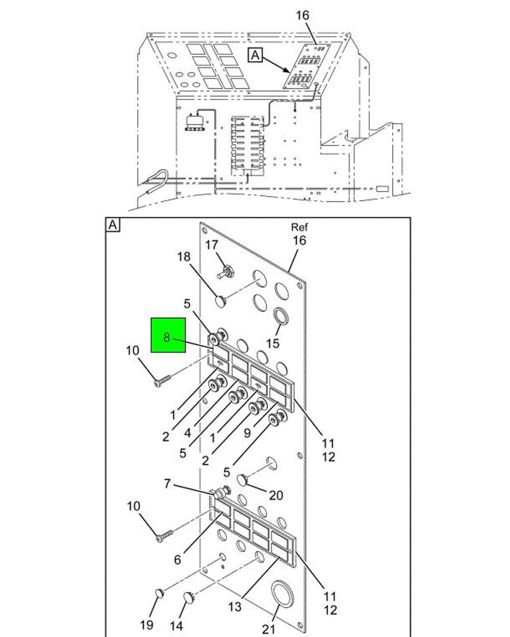 21802016 IC BUS Lens, Switch Id" Master Flasher "