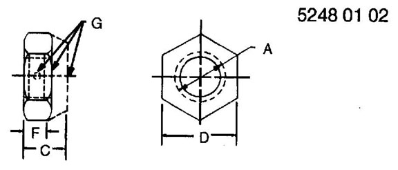 N310301 JOHN DEERE Nut