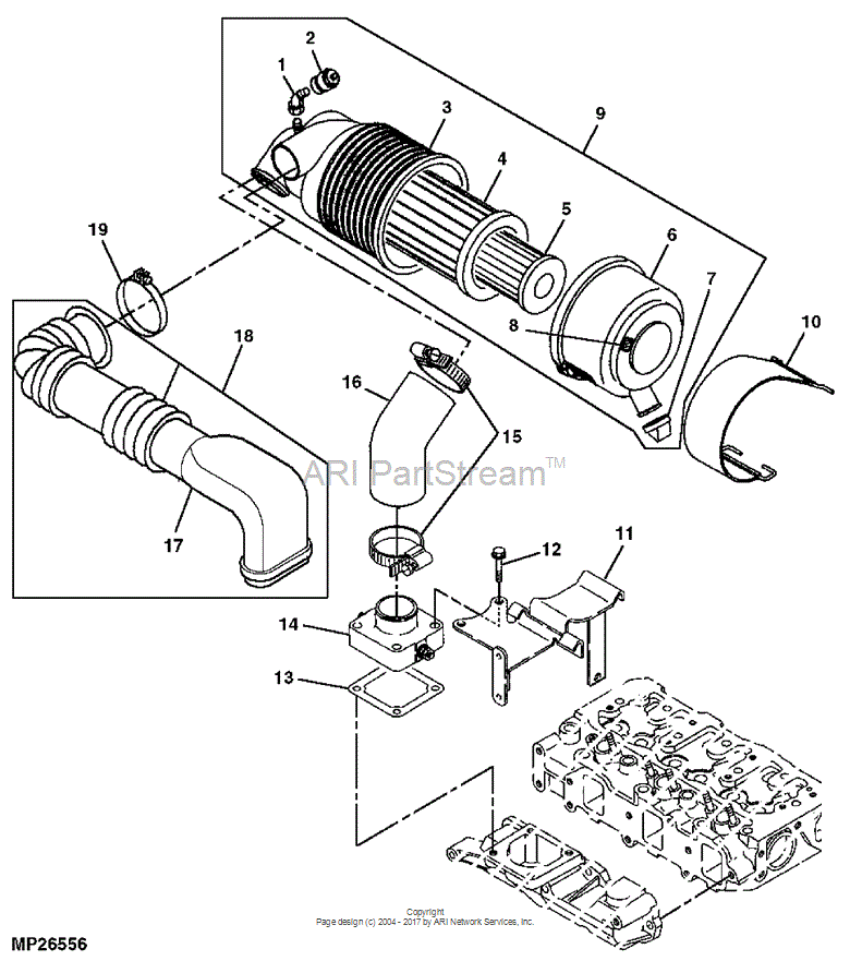 AM881018 Air Cleaner for JOHN DEERE