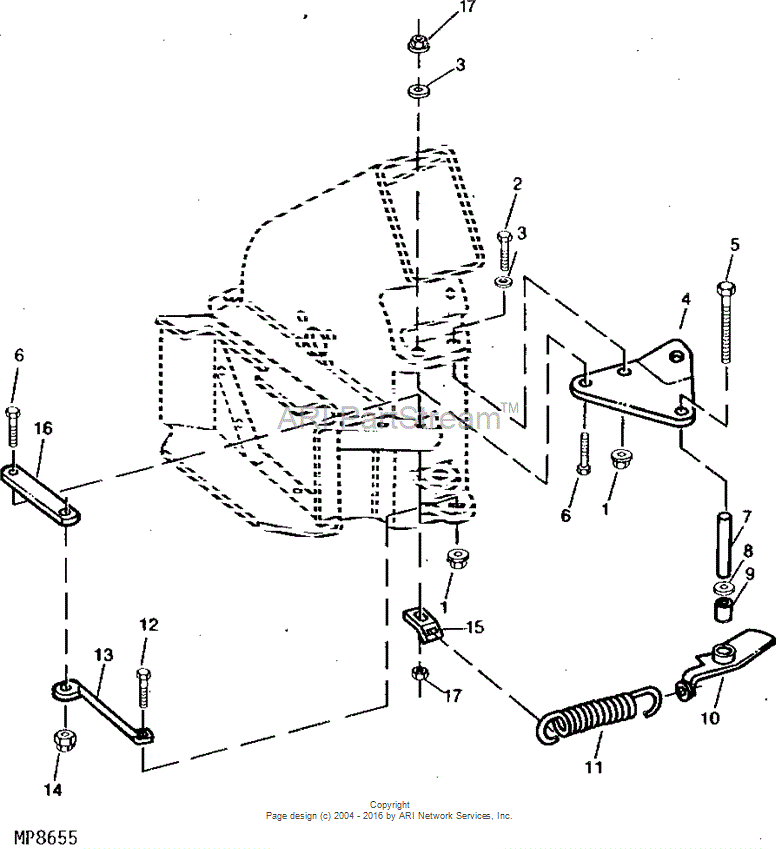 M88431 Spring for JOHN DEERE