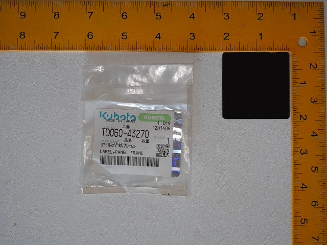 TD060-43270 Label for KUBOTA