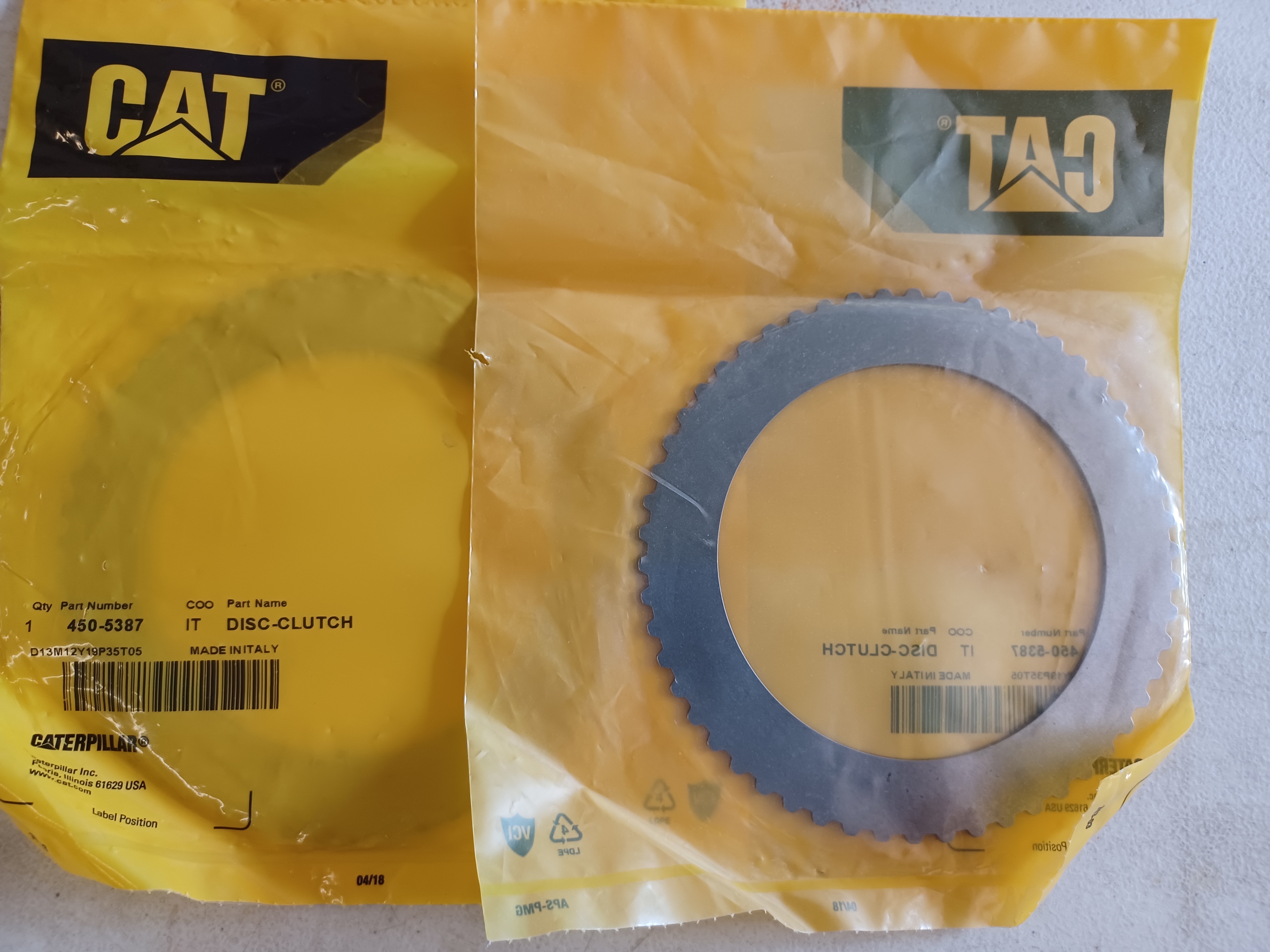 4505387 Disc Clutch for CATERPILLAR