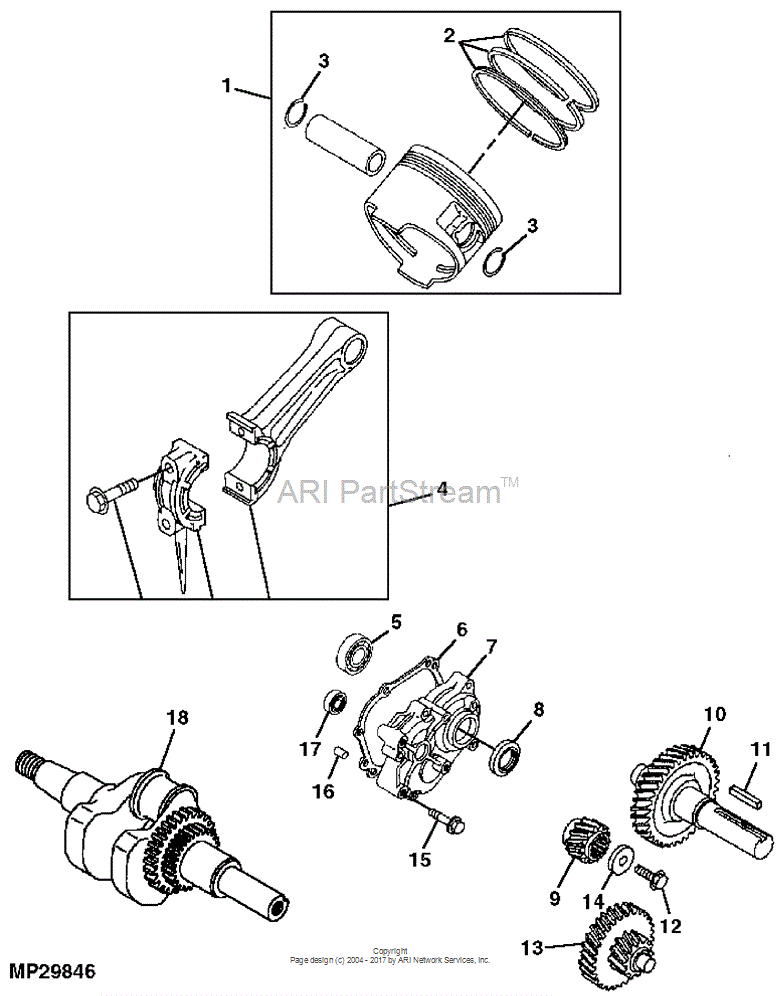 AM132951 Piston Kit for JOHN DEERE