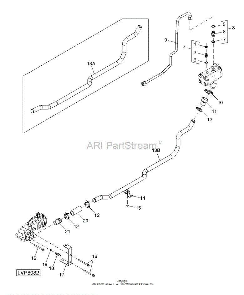 R207720 JOHN DEERE Oil Line