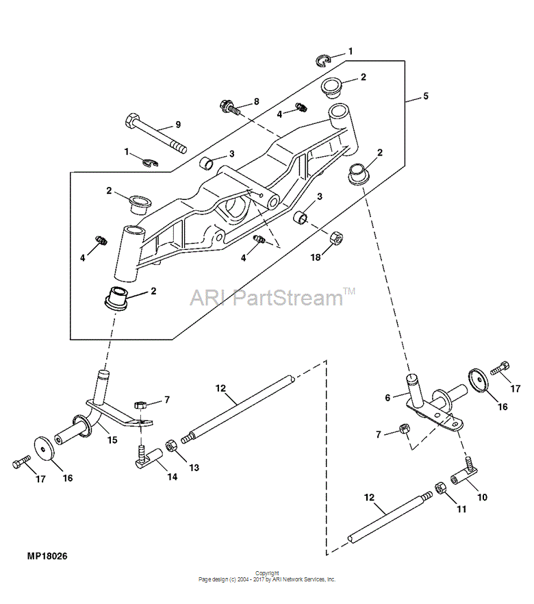 M110457 Spacer for JOHN DEERE