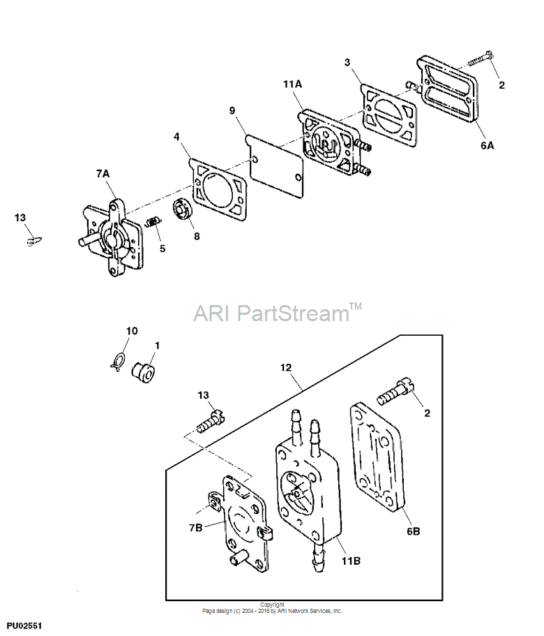 HE149-1323 Gskt for JOHN DEERE