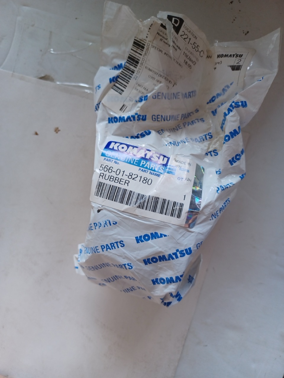 566-01-82180 Rubber for KOMATSU