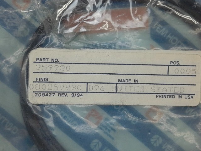 259930 CASE Seal O-ring