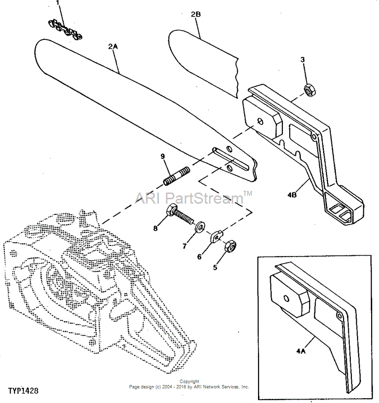 TY9731 Bar for JOHN DEERE