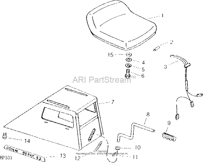 M47098 Bar for JOHN DEERE