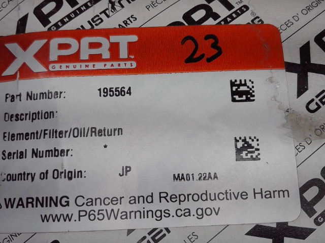 195564 Filter for GEHL MANITOU