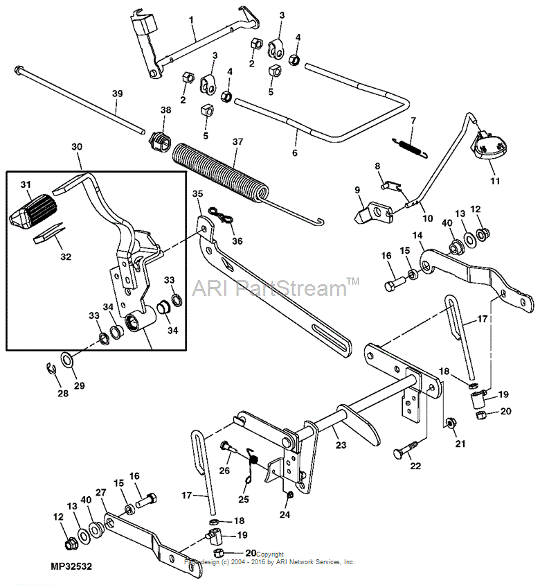M149950 Spring for JOHN DEERE