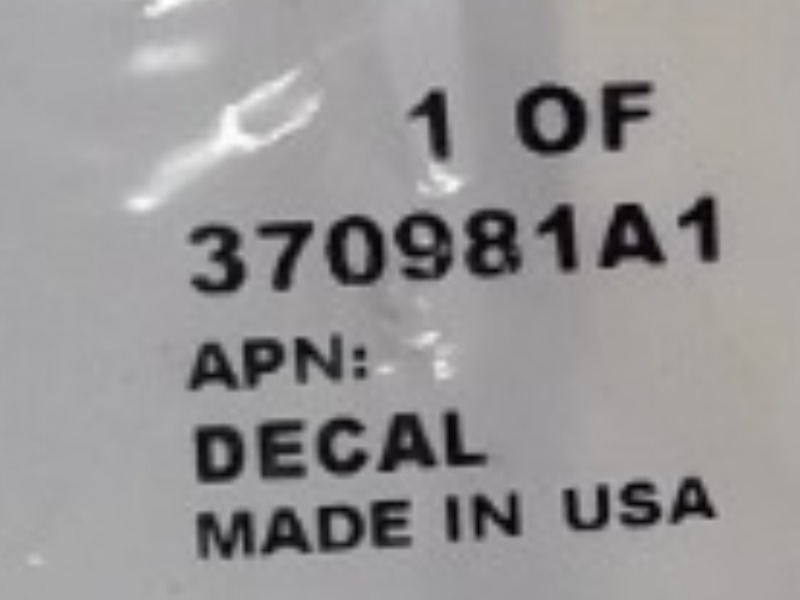 370981A1 Decal for CASE NEW HOLLAND