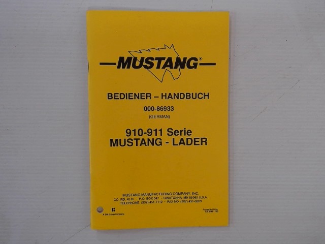 000-86933 Manual for GEHL MANITOU