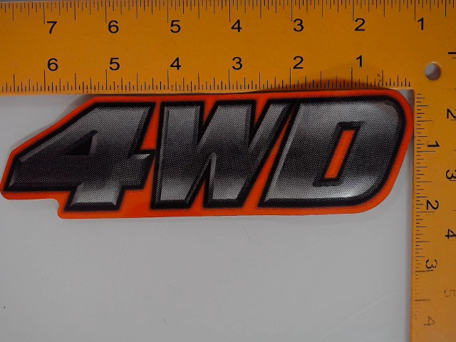 K2571-65250 Decal 4wd for KUBOTA