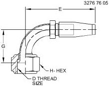 X0330-4-4 Fitting for JOHN DEERE
