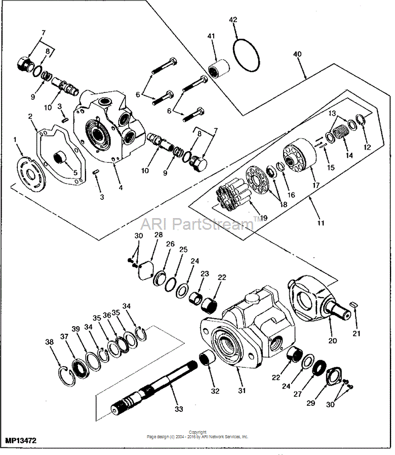 MG272488 Pin for JOHN DEERE