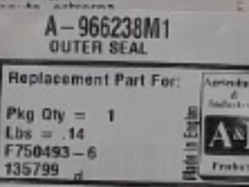 A-966238M1 Seal for JOHN DEERE