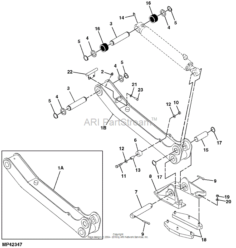 LVA12133 Pad for JOHN DEERE