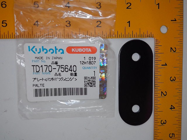 TD170-75640 Plate for KUBOTA