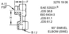 X8C6LO-S Fitting for JOHN DEERE