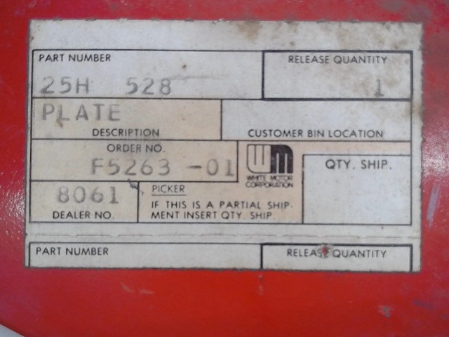 25H528 Plate for AGCO