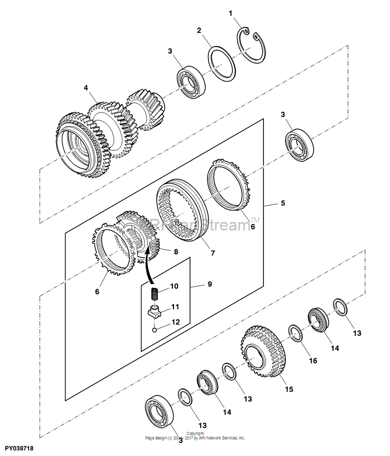 ER025809 Bearing for JOHN DEERE