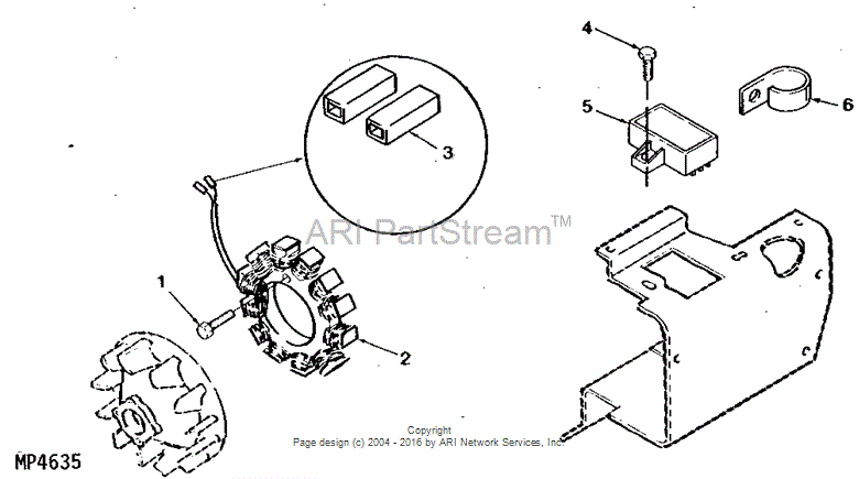 HE323-1257 Kit 6 Pc for JOHN DEERE