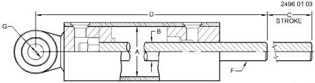 AZ64577 Hydraulic Cylinder for JOHN DEERE