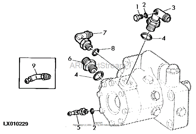 L63540 Elbow for JOHN DEERE