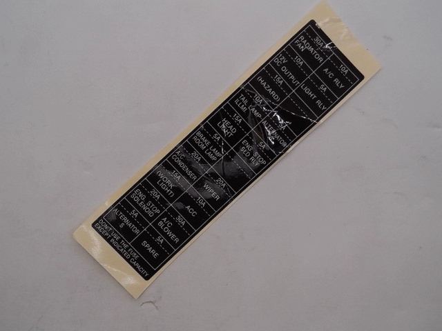 K7711-61220 Label for KUBOTA