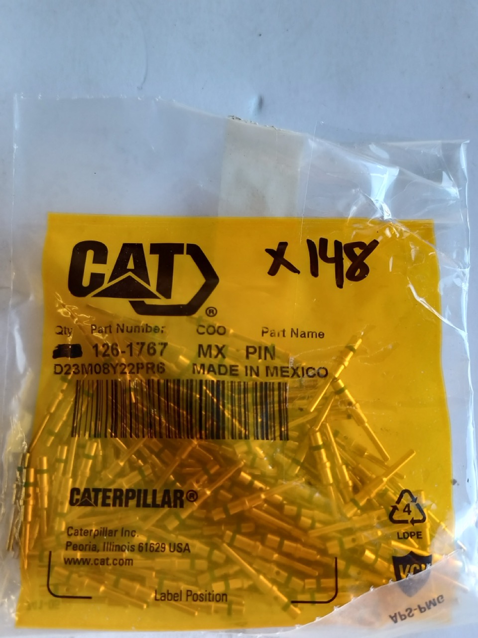 126-1767 Pin for CATERPILLAR