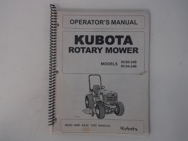 K5761-71113 Operators Manua for KUBOTA