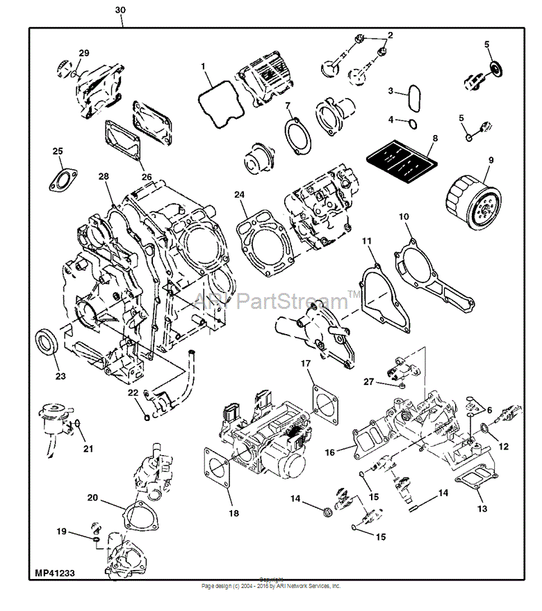 MIA11442 Gskt Kit for JOHN DEERE