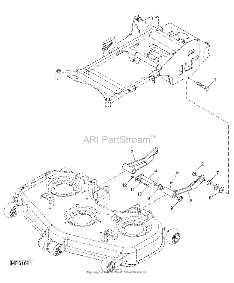 GDA10085 Arm for JOHN DEERE