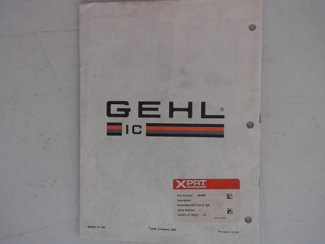 904997 Book for GEHL MANITOU