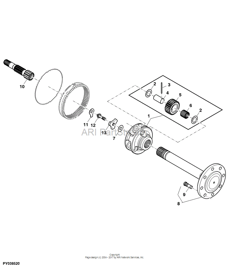 ER642448 Washer for JOHN DEERE