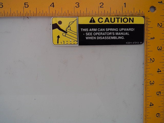 K3311-47210 Decal for KUBOTA