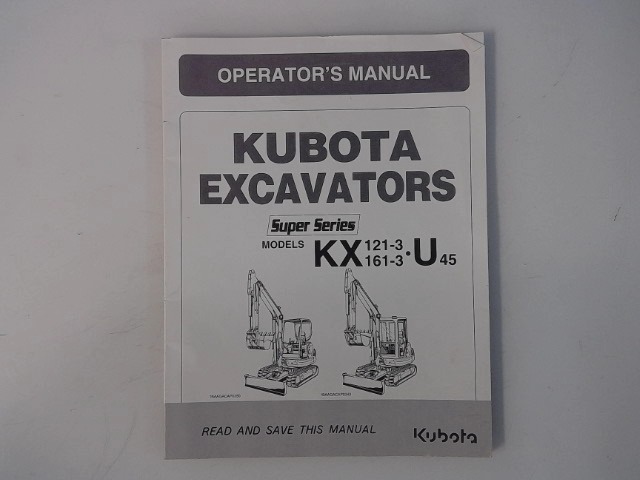 RD138-81213 Operators Manua for KUBOTA