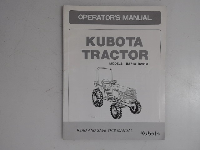 6C170-63111 Manual for KUBOTA