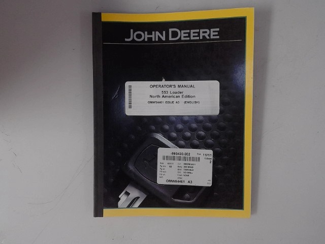 OMW54461 Manual for JOHN DEERE