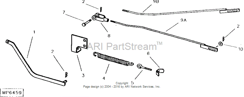 M82761 Spring for JOHN DEERE