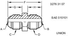 X42F-12 Fitting for JOHN DEERE