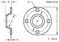 CC33617 Flange for JOHN DEERE