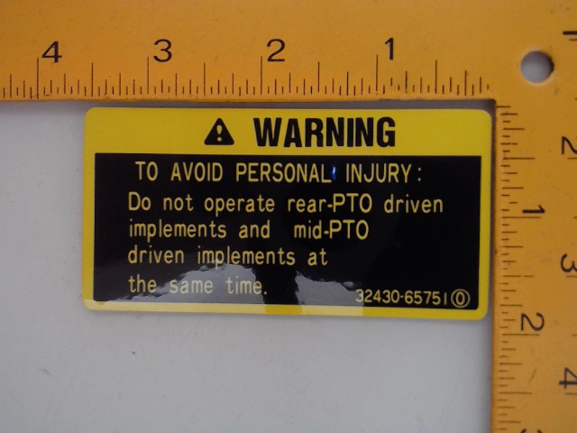 32430-65750 Decal for KUBOTA