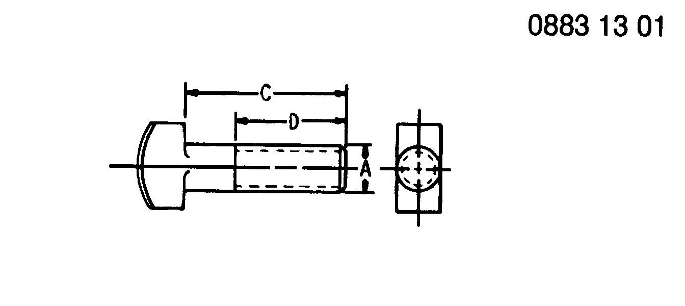 A4031R Bolt for JOHN DEERE