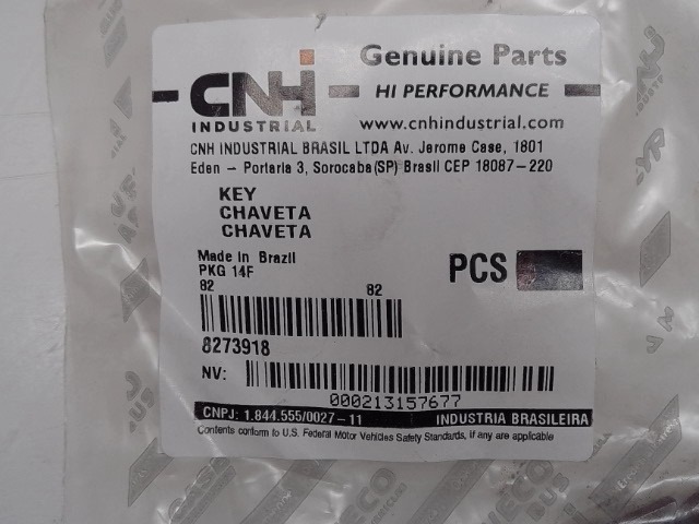 8273918 Key for CASE NEW HOLLAND